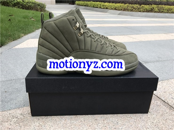 Authentic Air Jordan 12 PSNY Green